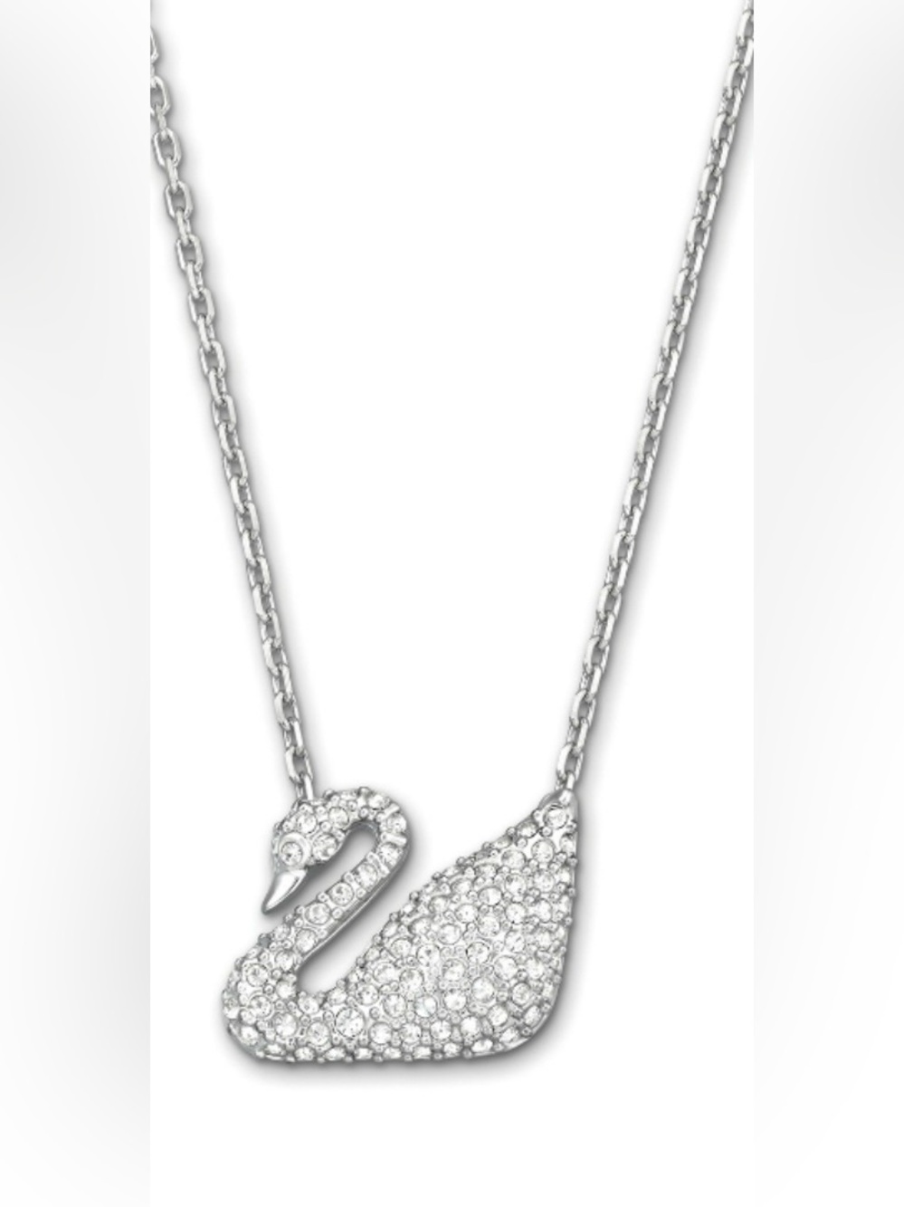 Swarovski Crystal Swan Pendant Necklace